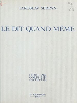 cover image of Le Dit quand même